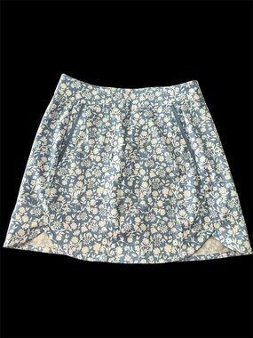 Vineyard Vines Performance Blue and White Floral Skirt Skort XS